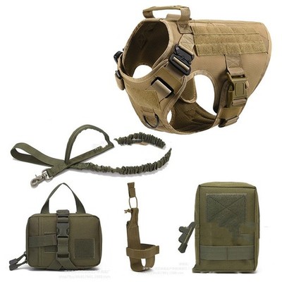 Tactical Dog Harness Pet German Shepherd K9 Training Vest Dog Harness And Leash 