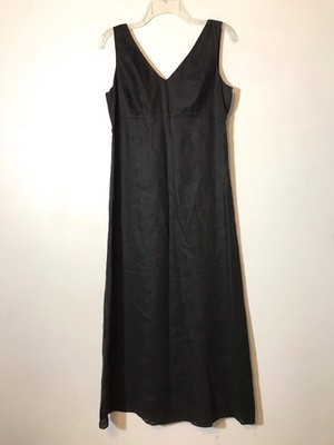 banana republic v neck linen dress Banana Republic Women's Viscose-Linen V-Neck Maxi Dress Radicchio Burgundy-Brown Size 2