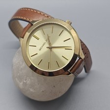 Michael Kors MK2256 Women Brown Leather Analog Champagne Dial Quartz Watch BC656 Michael Kors MK2256 Women Brown Leather Analog Champagne  main image 2