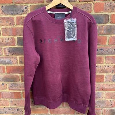 John Richmond Men s Sweatshirt Burgundy Size L Large NEW TAGGED RRP 180
