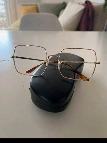 Ray-ban Square 2500 Rb1971 Tg 54 Oro Ottime Condizioni Montatura E Fodero S658