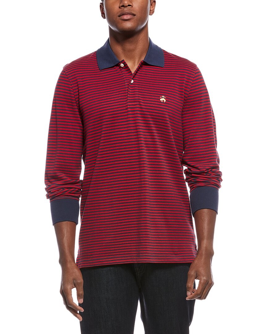 Brooks Brothers Pique Polo Shirt Mens Red S 8690₽