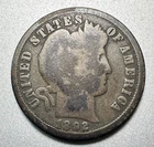 1892-O  BARBER DIME  NICE DETAIL  BETTER DATE  #2048
