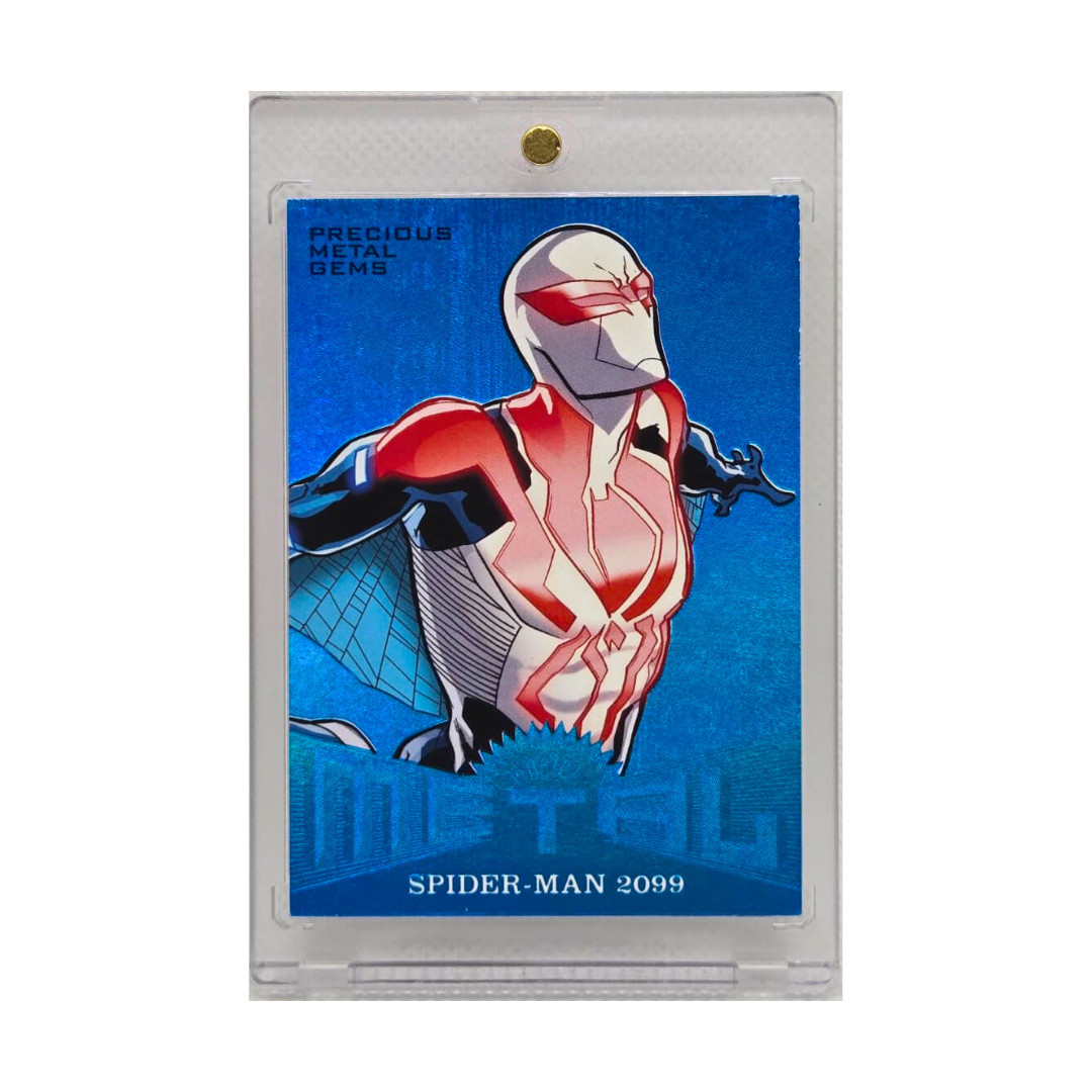Spider-Man 2099 Blue PMG 2017 Fleer Ultra Marvel Metal /49 Precious Metal Gems