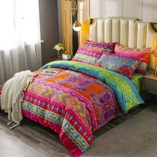 Bohemian Duvet Cover Sets 2 Pieces Exotic Style Bedding Coverset Boho Bedding...