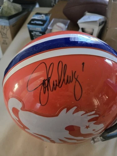 John Elway Autograph Full-size Authentic Proline Helmet Mounted Memeries...