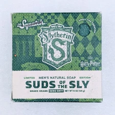 Dr Squatch Harry Potter Slytherin House "Suds Of The Sly" Natural Bar Soap, NEW