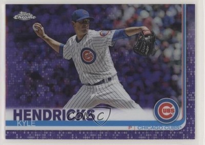 2019 Topps Chrome Purple Refractor 38/299 Kyle Hendricks #185 0f3y