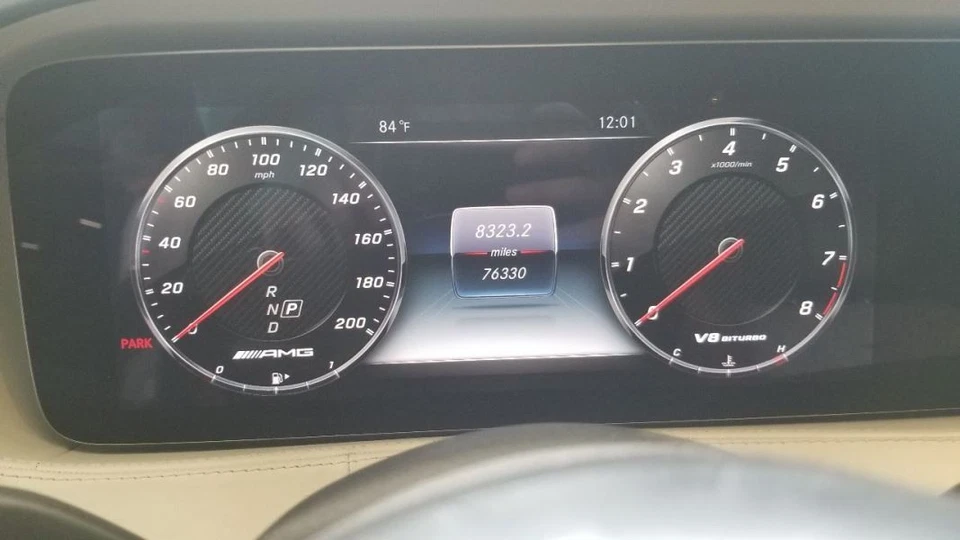 18 MERCEDES BENZ AMG S63 W222 VELOCÍMETRO CUADRO DE INSTRUMENTOS 2225400642 Foto 3 de 4