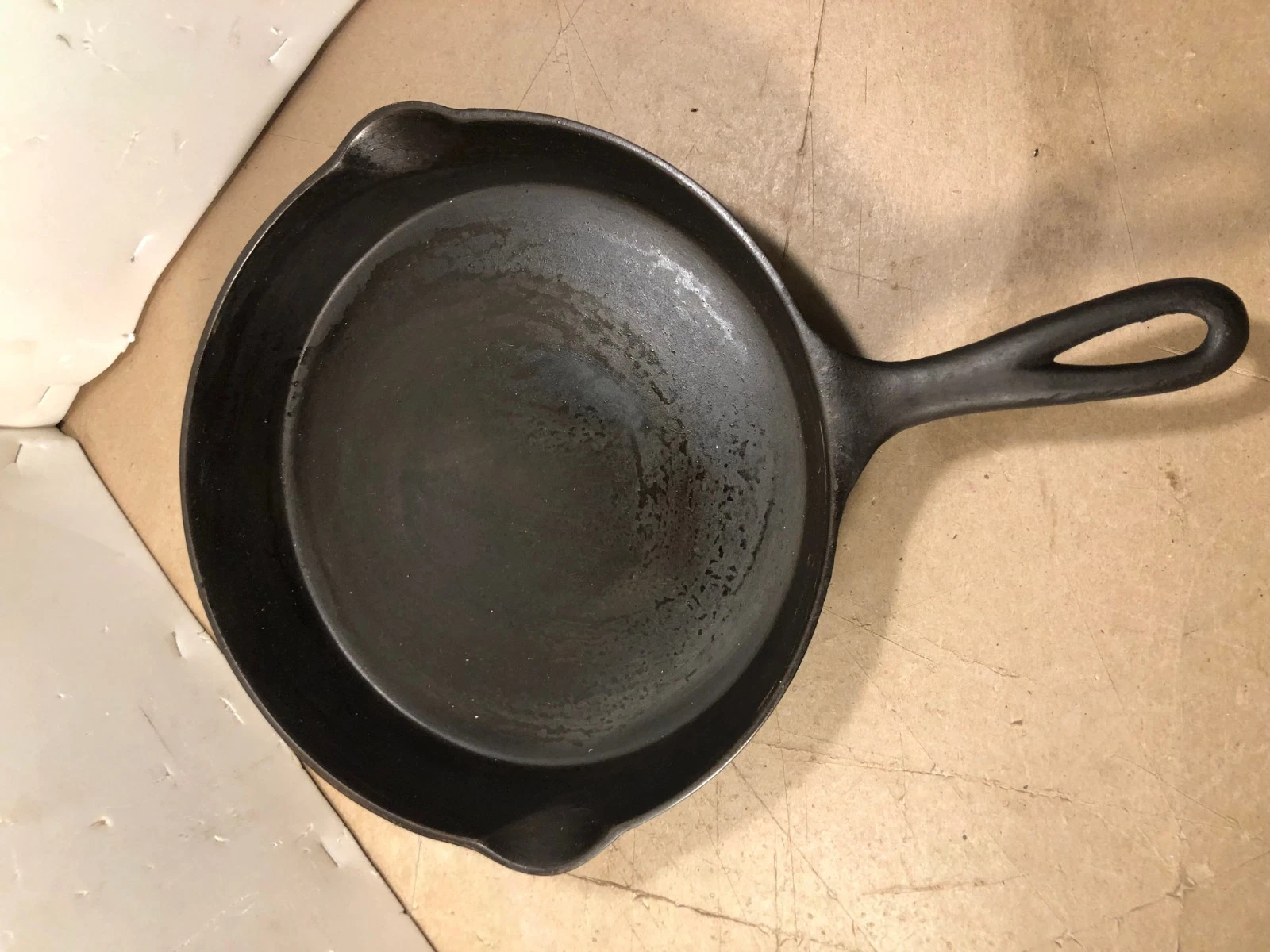 Vintage National Cast iron skillet #9 heat ring double pour 1920's Wagner