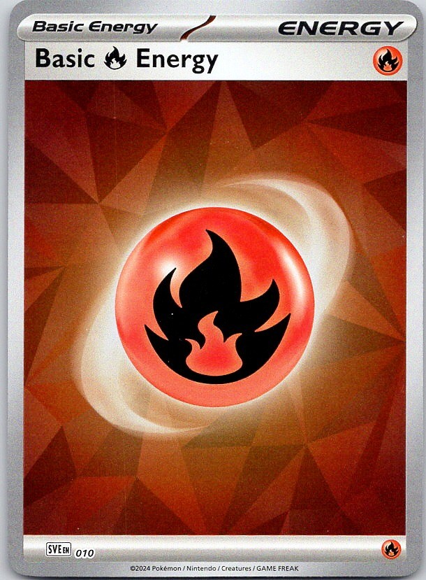 Basic Fire Energy - Scarlet & Violet Energies (NM) Cracked Ice Holo 10/8 (2)
