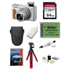 Canon PowerShot SX740 HS Digital Camera Silver - Deluxe Kit