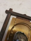 Vtg Madonna & Child Pewter Relief Bust Brass Back Wooden Frame Mcm — photo 6