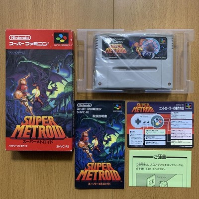 Nintendo SFC Super Famicom Super Metroid Box Japan