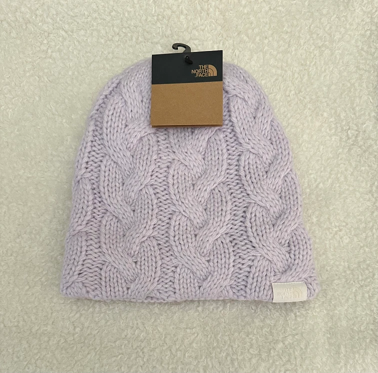 🌺NWT🌺 The North Face Cable Minna Beanie Fleece Lined Lavender