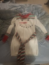 Snowman Sweater Dress Women's Medium Christmas Holiday