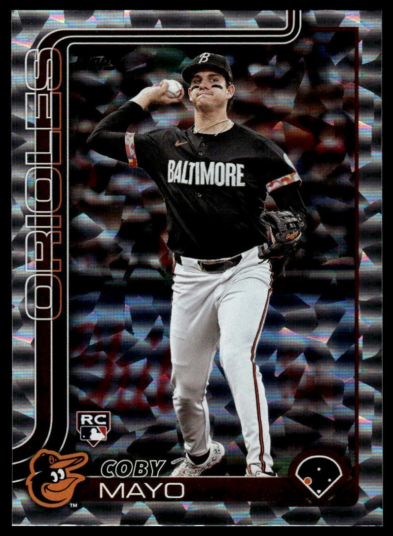 2025 Topps #20 Coby Mayo Silver Crackle Foilboard