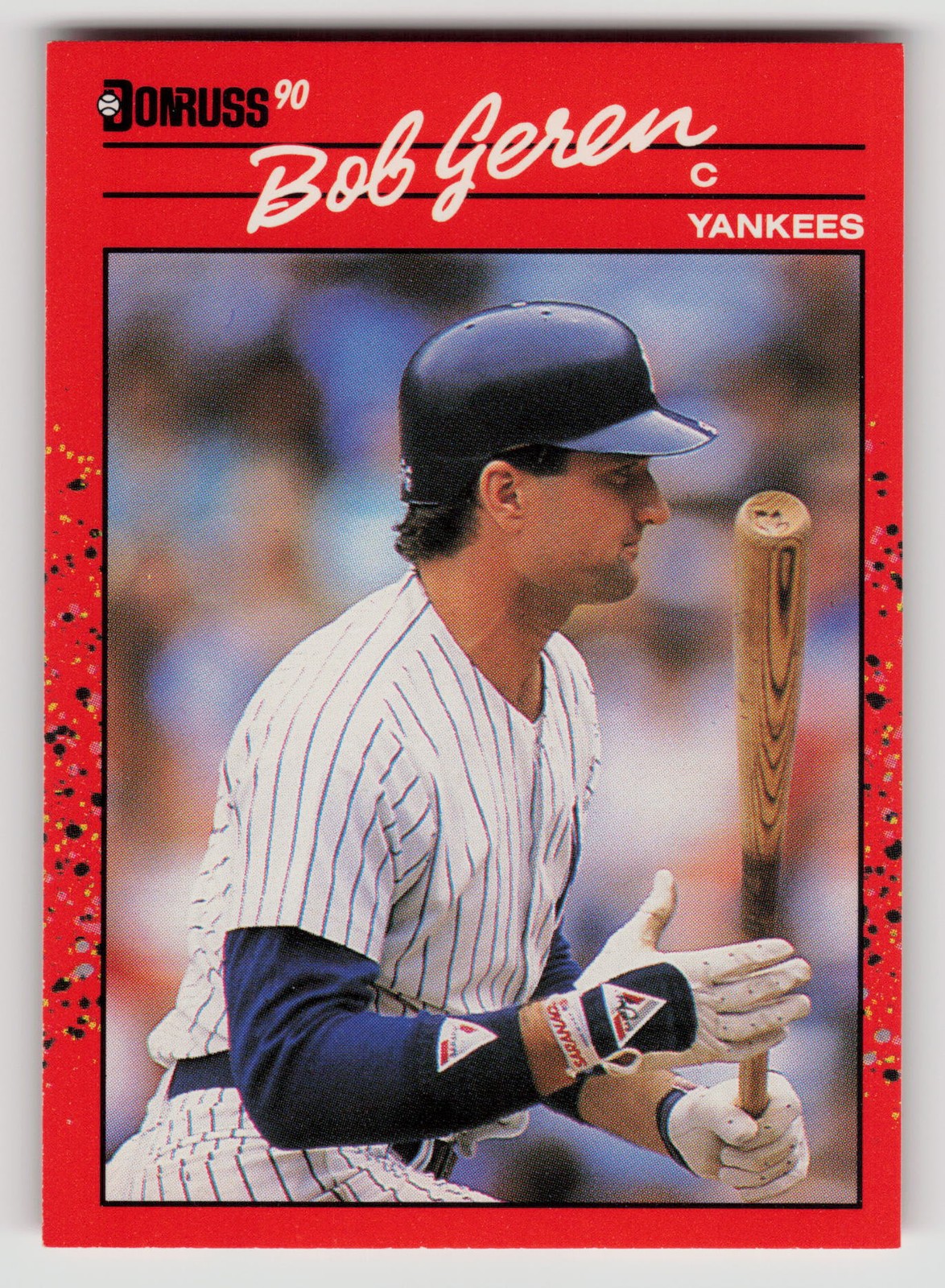 Bob Geren 1990 Donruss #395 New York Yankees