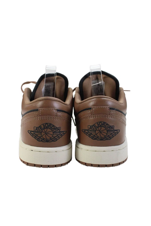 Nike Womens Lace Up Leather Air Jordan 1 Low Sneakers Archaeo Brown Size 8.5 - Image 3 of 4
