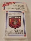 1990 USA MARINE CORPS World War 2 to Desert Storm PATCH CARD SET SEALED Military