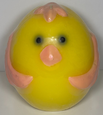 Vintage 2003 Target Yellow Chick Easter Candle Jumbo 1-Wick New Old Stock SEALED