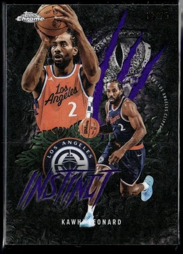 2025 Topps Chrome Kawhi Leonard Refractors Purple (RAW)