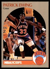 Patrick Ewing 1990-91 Hoops #203 Knicks NBA READ FREE SHIPPING AutographDen