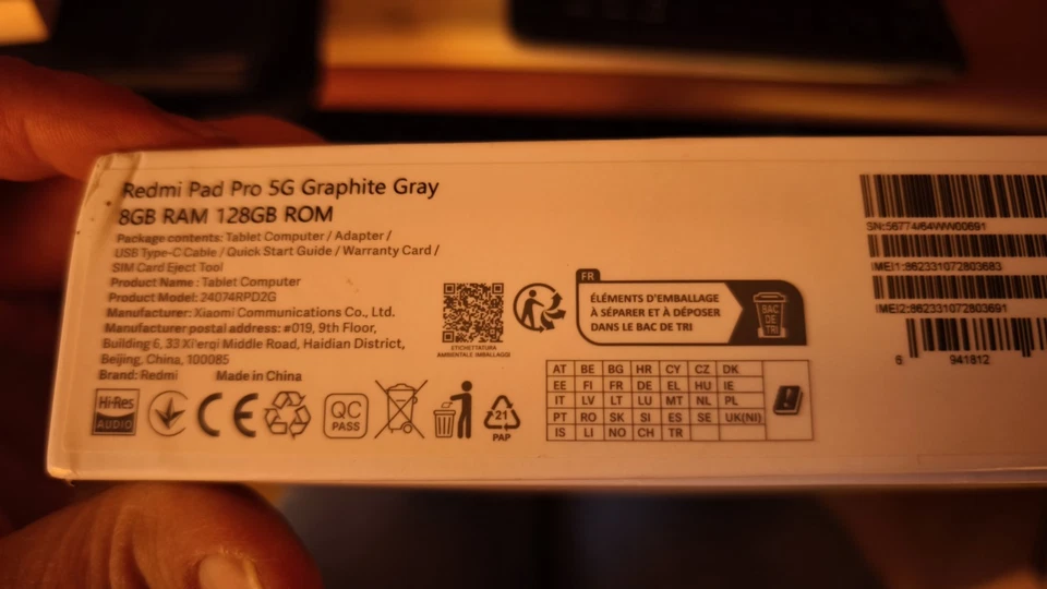 Xiaomi Redmi Pad Pro 5G 8 + 128 con tastiera, stylus pen e 2 cover - Immagine 2 di 4