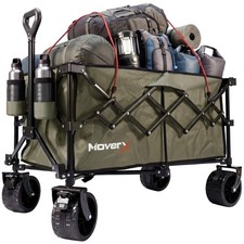 MoverX 200L/150kg Folding Camping Trolley - Khaki