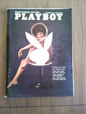 PLAYBOY MAGAZINE OCTOBER 1971 1st Solo Black Model Cover Darine Stern Vargas