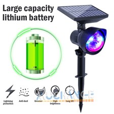 RGB Solar Rainbow Projector Lights Landscape Move Star Lamp  Remote Control