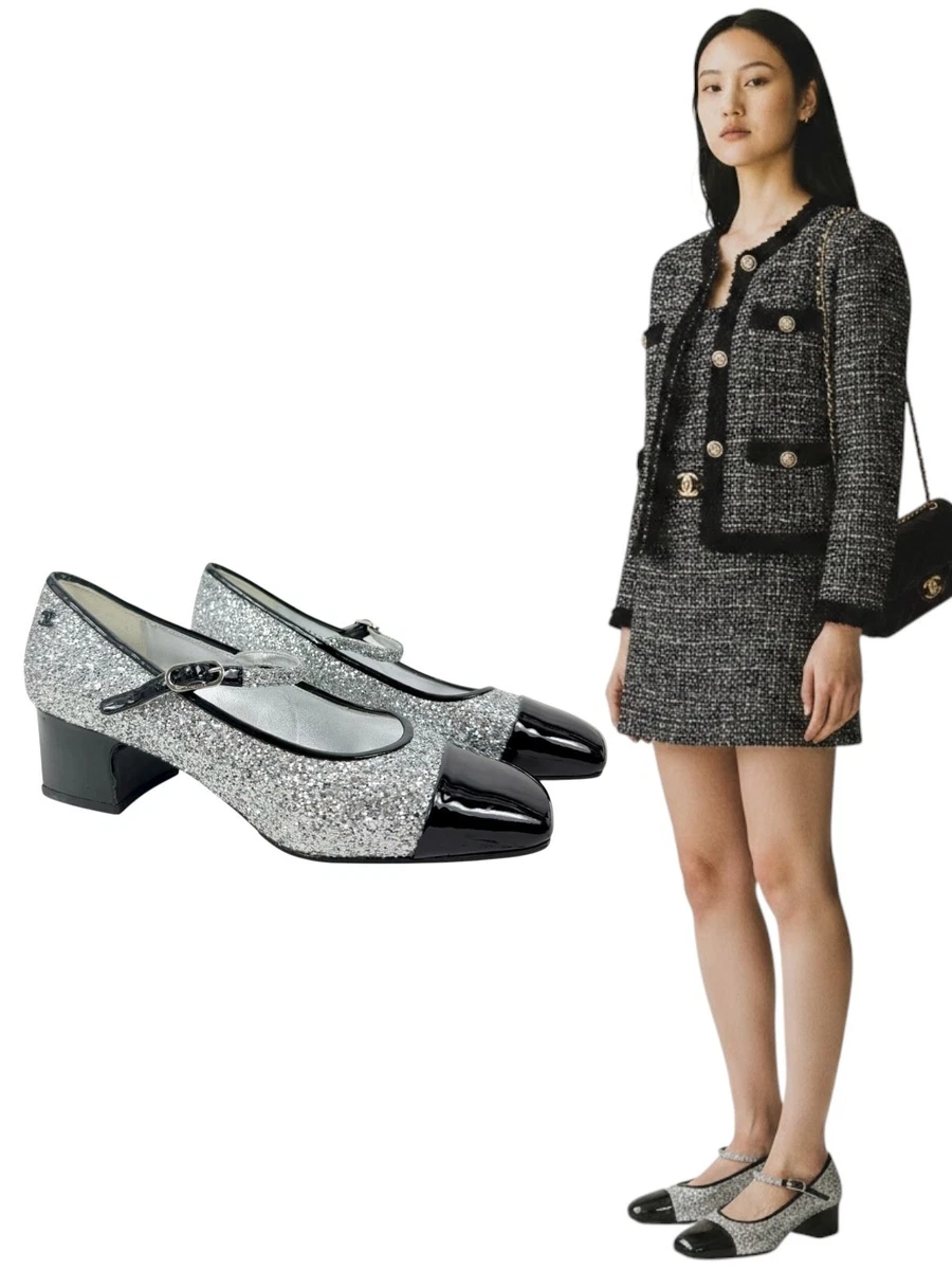 CHANEL Silver Heels for Women for sale | eBay