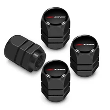 Chevrolet Corvette C8 Z06 Black on Black Hexagon Aluminum Tire Valve Caps