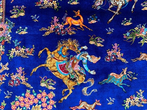 Pictorial Rug Stunning High Quality Hall Way Beautiful Silk Home Decor Rug,3x4ft - Picture 4 of 10