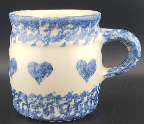 Workshop of Gerald Henn Blue Heart Sponge Mug