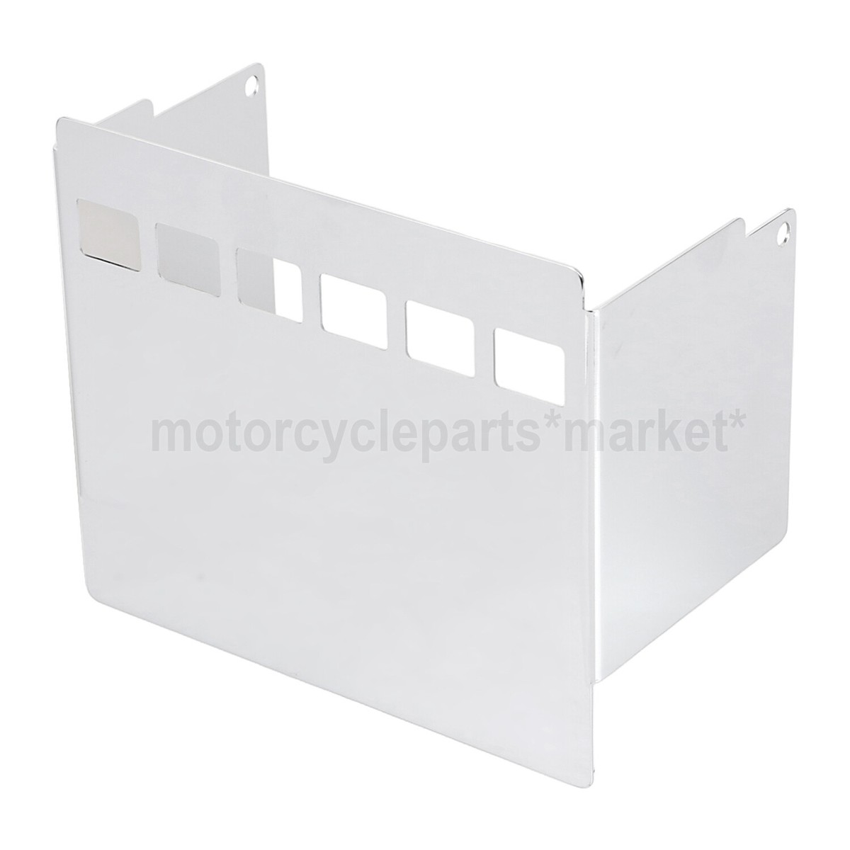 【バイイー】 6 Hole Square Battery Cover For Harley Sportster XLH 82-96 Wide