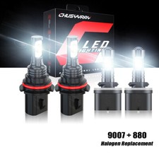 For Pontiac Grand Prix 1997-2003 Combo 9007 Led Headlight 880 Fog Bulbs