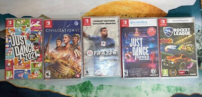 Sealed Nintendo Switch Games with Game Case