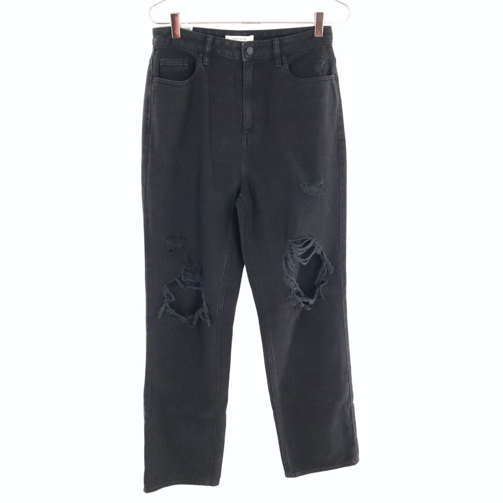 Pacsun 90's Boyfriend Jeans Women 28 Black Grunge Street Wear Alt Rebellious Y2K