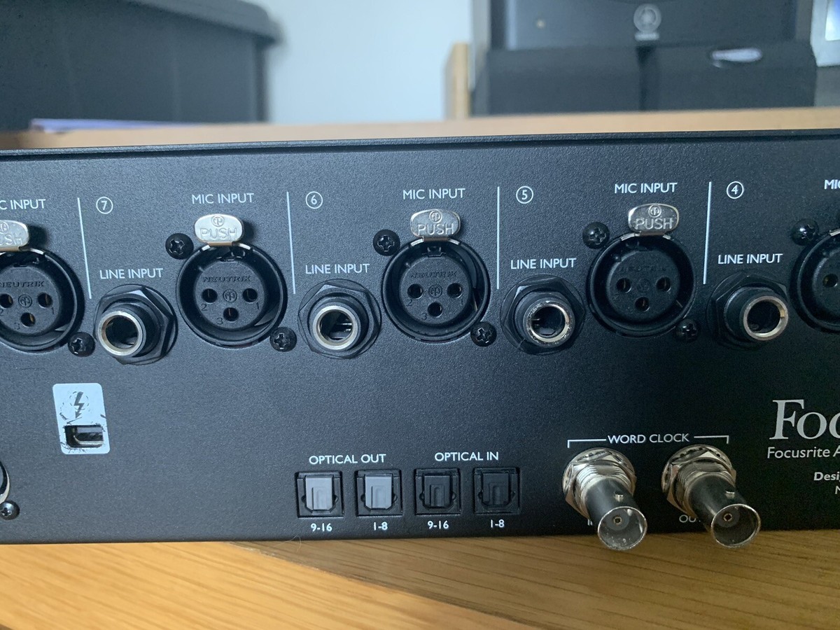 Focusrite Clarett 8Pre X Thunderbolt Audio interface - Excellent