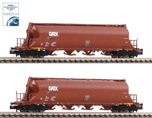 Spur N Fleischmann 849008 - 2-Tlg. Set: Staubsilowagen, Gatx Neu Ovp-image