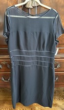 Talbots Sz 18 Black Cocktail Dress NWT Beautiful Orig $148