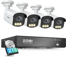 ZOSI C186 Aurora Lux True Color Night Vision 4K 8CH PoE Security Camera System