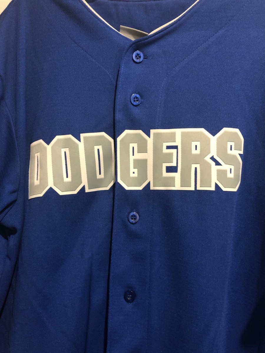 Maillot Baseball LA Dodgers – Jeunesse XL, #66 Yasiel Puig (Majestic Authentique)