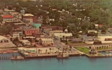 Aeria View Fernandia Beach Florida Marsh Post Card Service