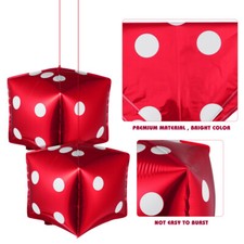 Tamiz globo dados fiesta decoración globos papel aluminio 3 piezas Las Vegas