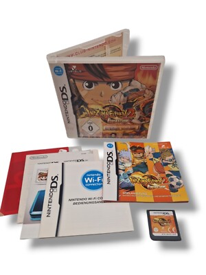  Nintendo DS Spiel Inazuma Eleven 2 Feuersturm in OVP mit Anleitung PAL CiB Top 