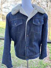 Raritan Denim Jacket With Sherpa Lining Mens 38 Jean 