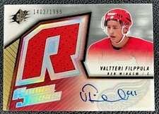 2005-06 SPx Rookies #230 Valtteri Filppula Autograph RC 1402/1999