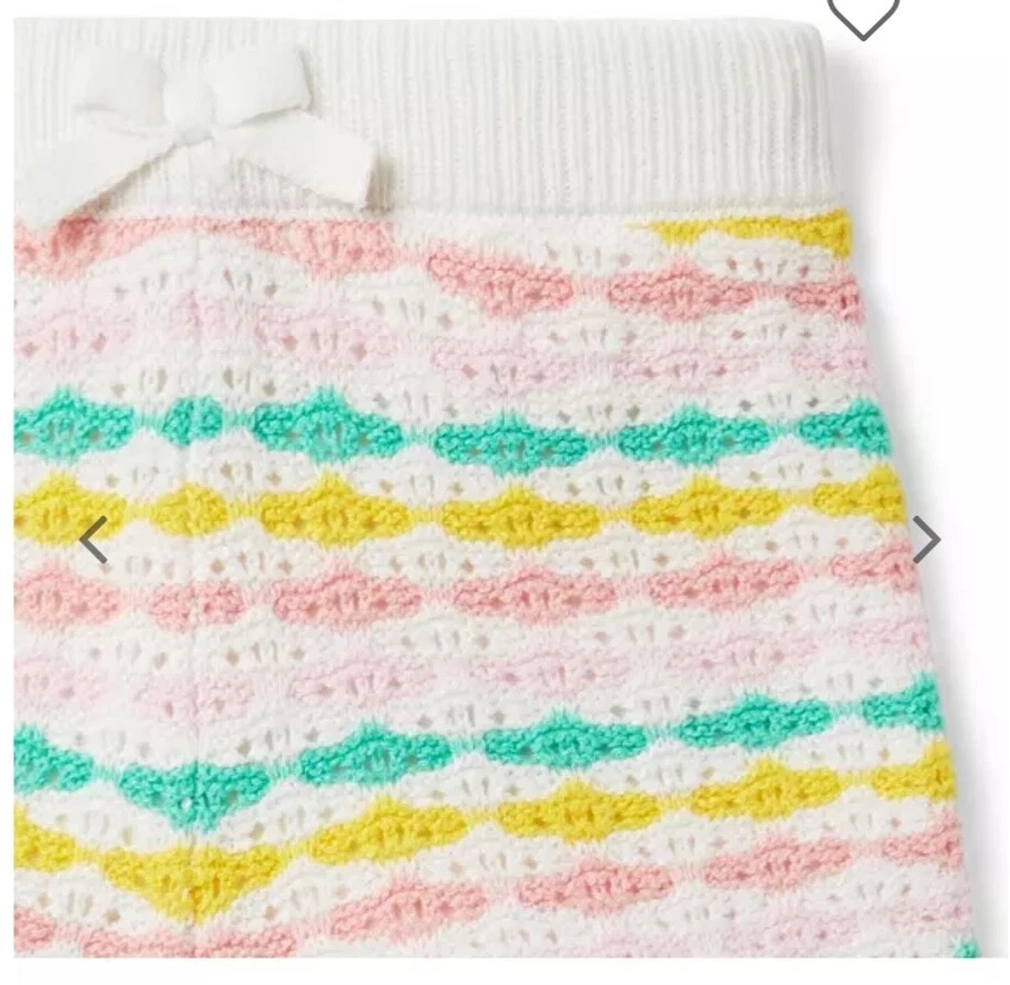 Janie and Jack Striped Crochet Short size 7 new with tags - Image 3 of 4